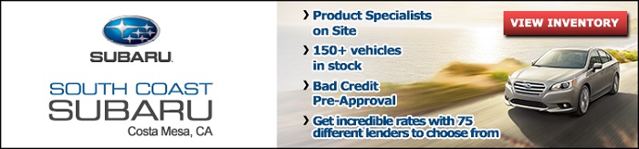 South Coast Subaru - Your Subaru Dealer in Costa Mesa - Sales | Parts | Service