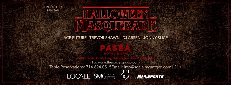 Pasea Halloween Party - Friday, October 27 - Pasea Hotel, Huntington Beach