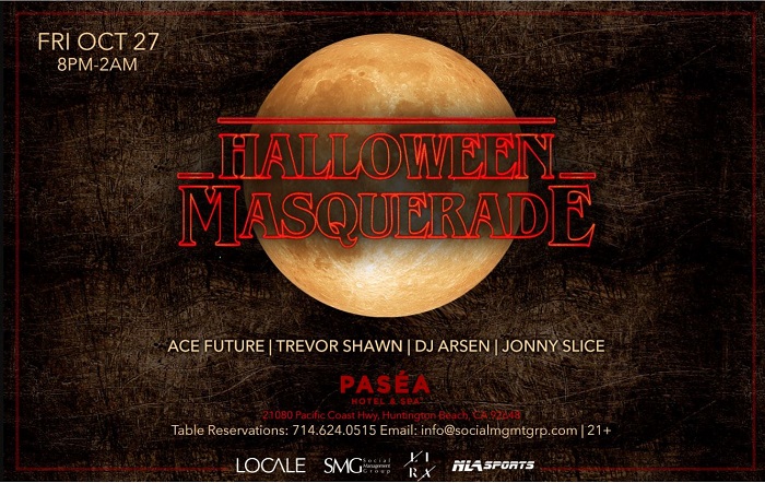 Pasea Halloween Party - Friday, October 27 - Pasea Hotel, Huntington Beach