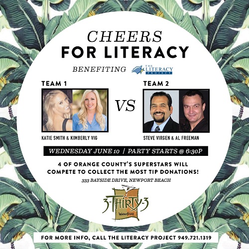 Literacy Bar Battle - Wednesday, June 10 6:30pm - 3Thrity3, Newport Beach