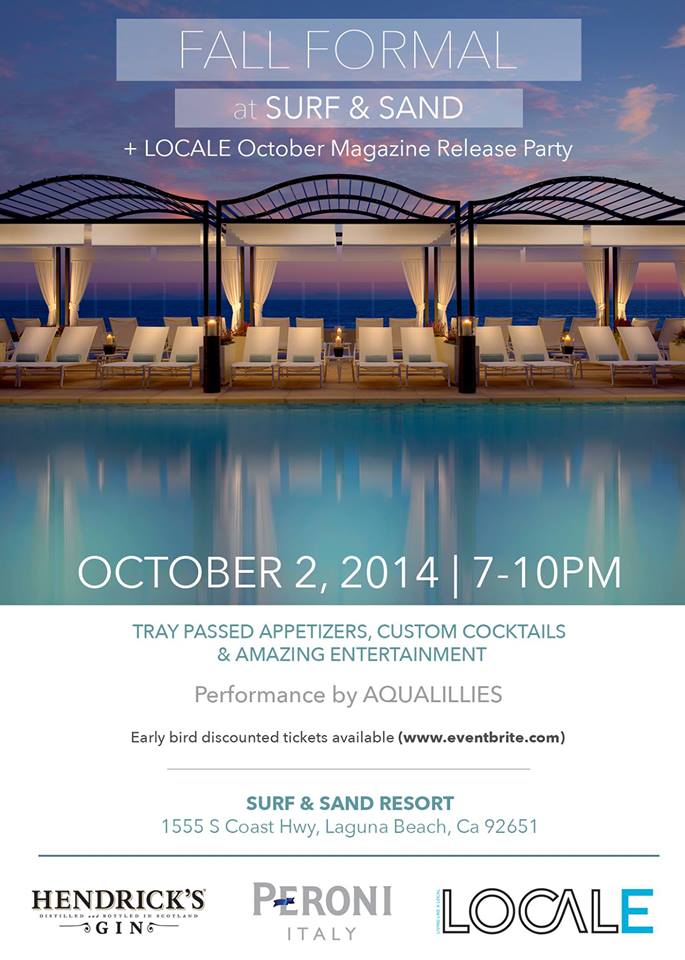 Locale Magazine Fall Formal - Surf and Sand Laguna Beach